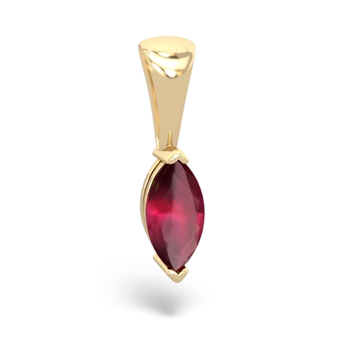 ruby marquise pendant