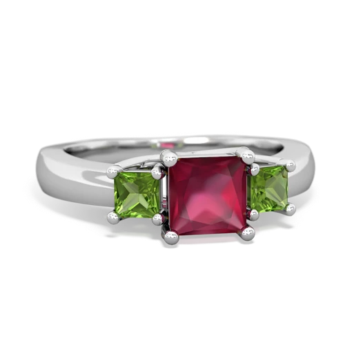 ruby-peridot timeless ring