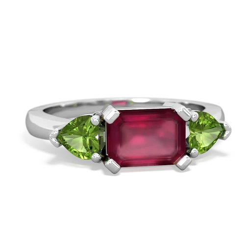 ruby-peridot timeless ring