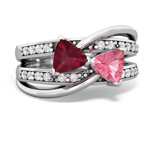 ruby-pink sapphire couture ring