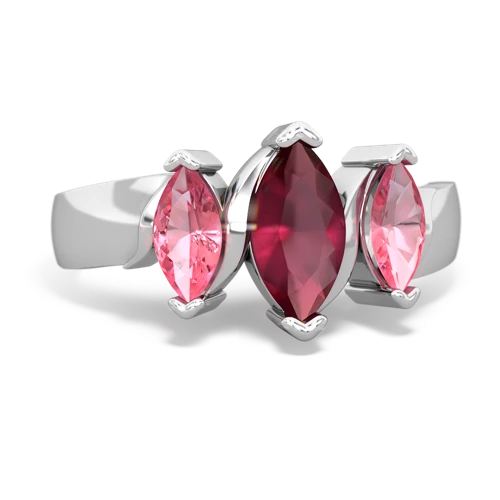 ruby-pink sapphire keepsake ring