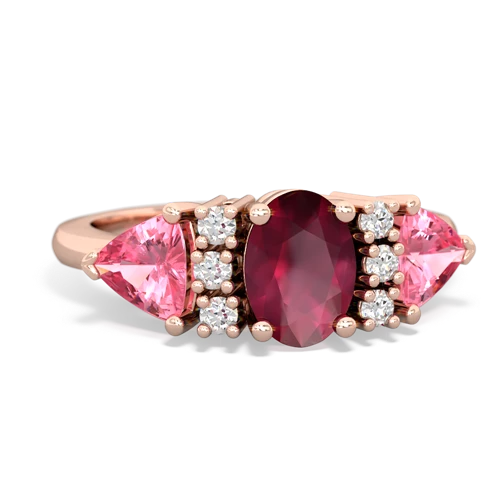 ruby-pink sapphire timeless ring