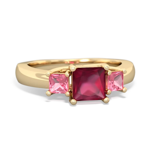 ruby-pink sapphire timeless ring