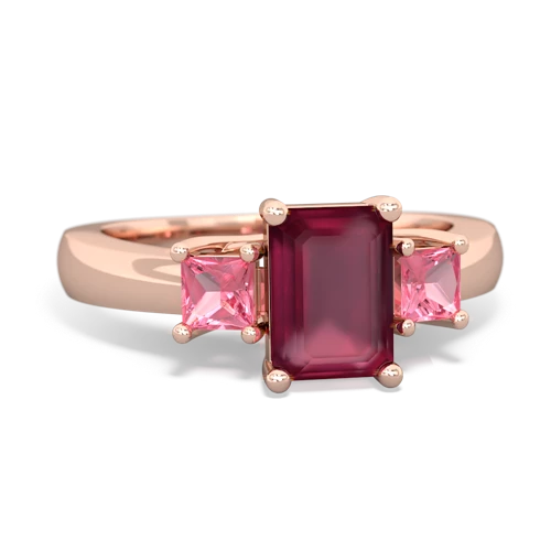 ruby-pink sapphire timeless ring