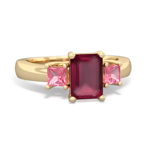 ruby-pink sapphire timeless ring