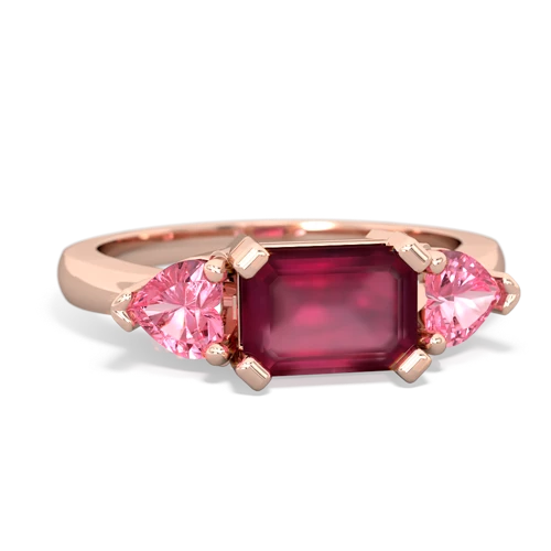 ruby-pink sapphire timeless ring