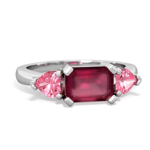 ruby-pink sapphire timeless ring