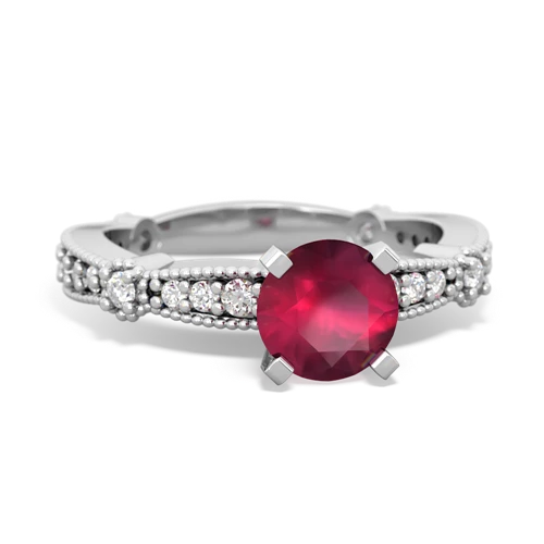 ruby antique engagement ring