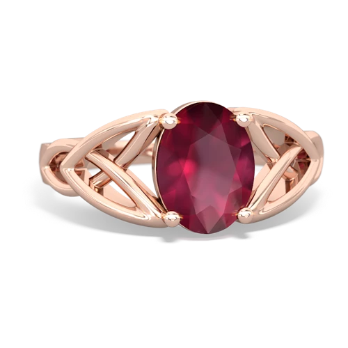 ruby celtic ring