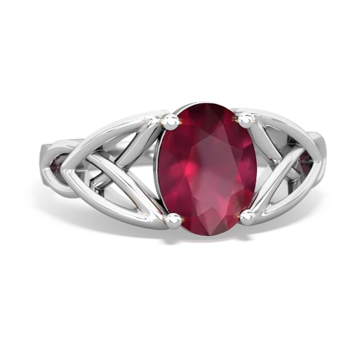 ruby celtic ring