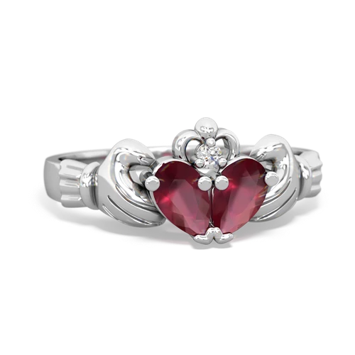 ruby claddagh ring