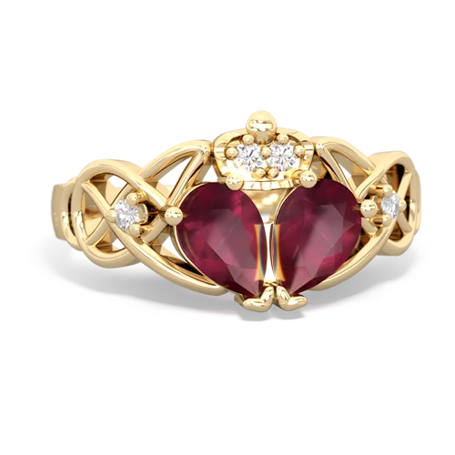 ruby claddagh ring