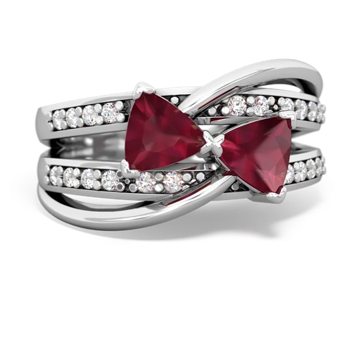 Ruby Bowtie Genuine Ruby ring Ring