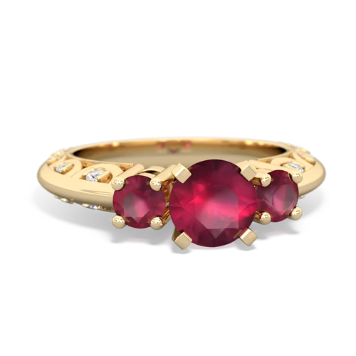 ruby engagement ring