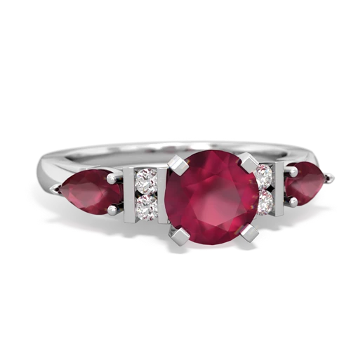 Ruby Genuine Ruby with  and  Engagement ring Ring