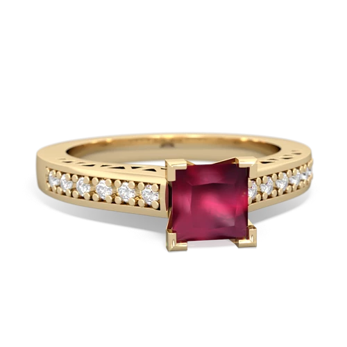 ruby engagement ring