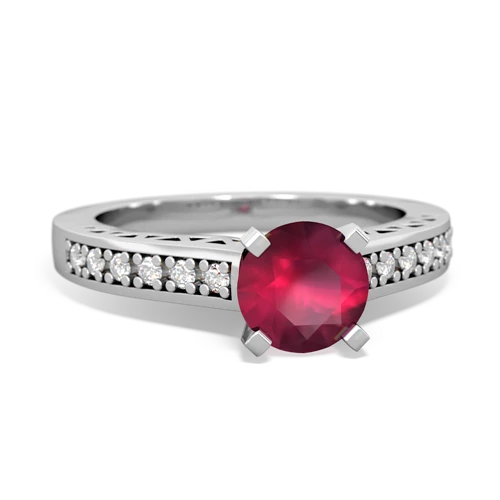 ruby engagement ring