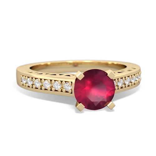 ruby engagement ring