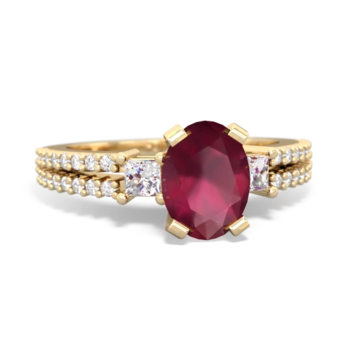 ruby engagement ring