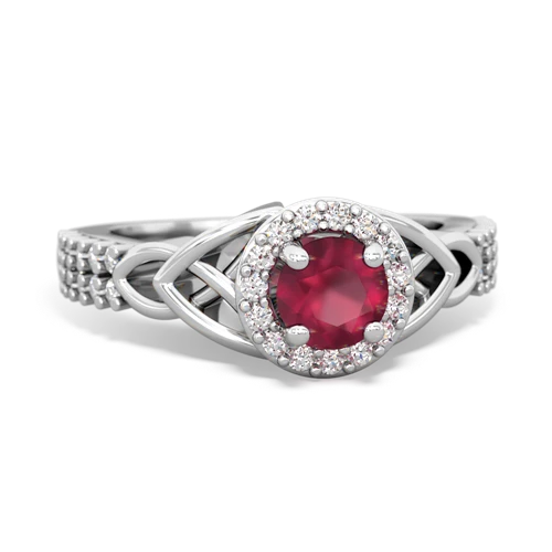 ruby engagement ring