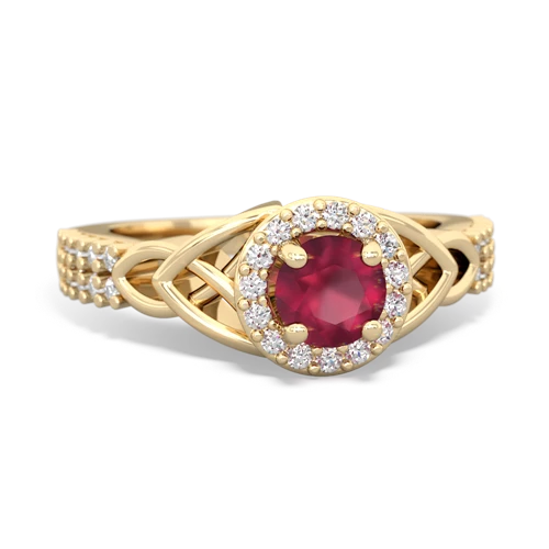 ruby engagement ring