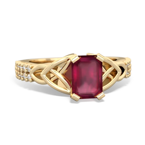 ruby engagement ring