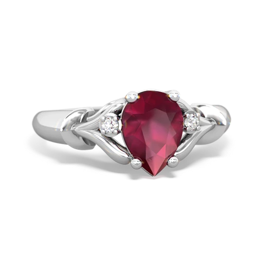 ruby filligree ring