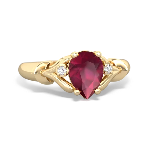 ruby filligree ring