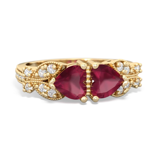 ruby keepsake butterfly ring