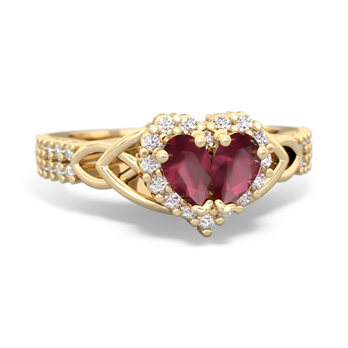 ruby keepsake engagement ring