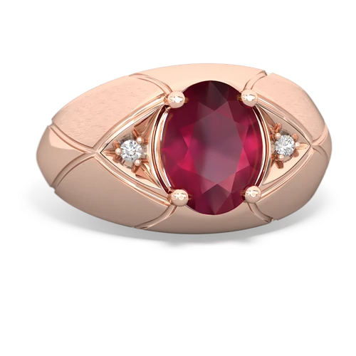 Ruby Men's Genuine Ruby ring Ring