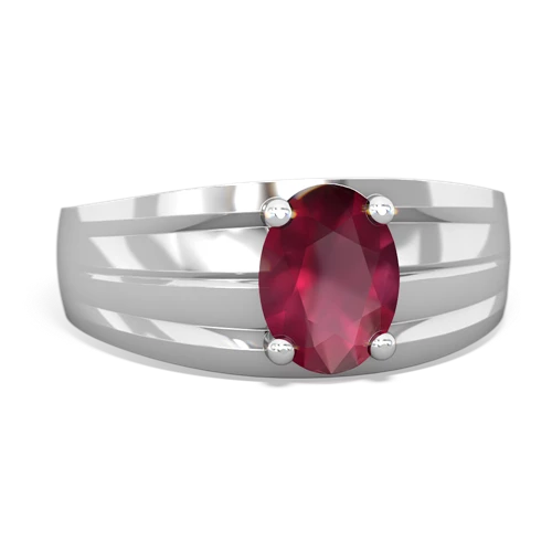 ruby mens ring