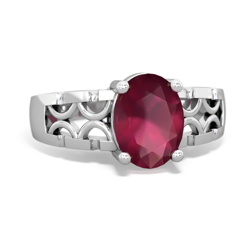 Ruby Art Deco Genuine Ruby ring Ring