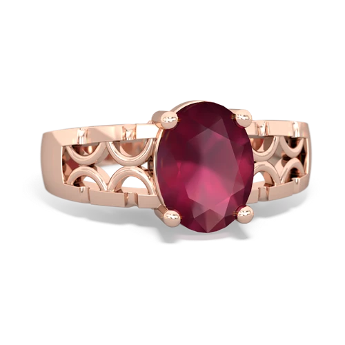 ruby modern ring