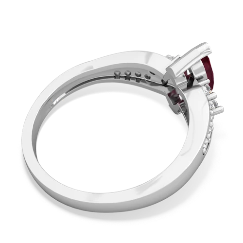 ruby modern rings