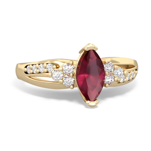 ruby modern ring