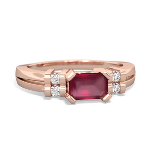 ruby modern ring