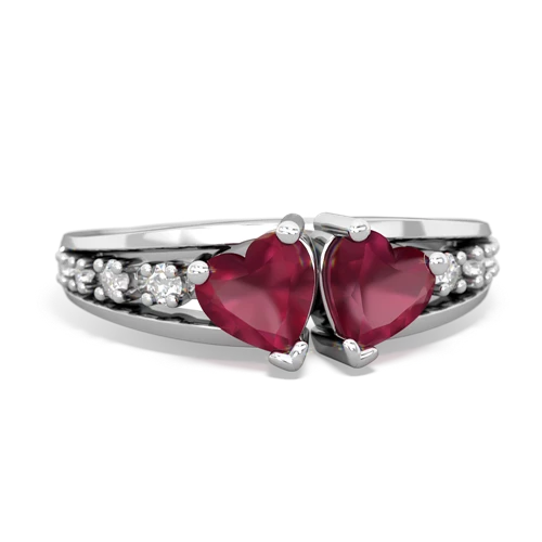 ruby modern ring