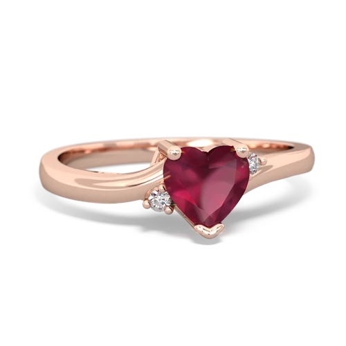 ruby petite ring