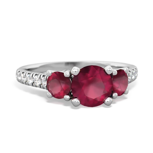 ruby trellis pave ring