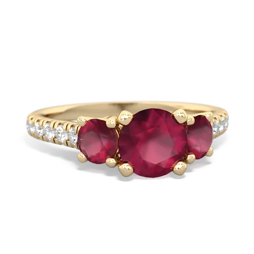 ruby trellis pave ring