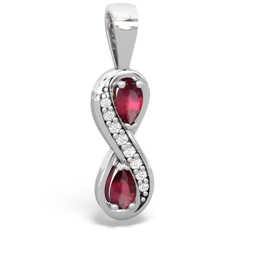 ruby-ruby keepsake infinity pendant