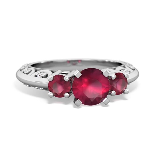 ruby-ruby engagement ring