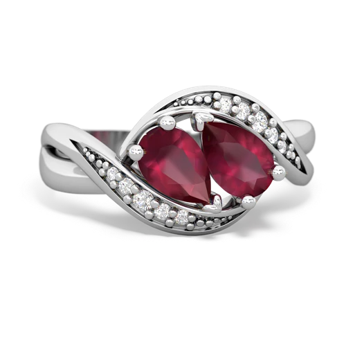 Ruby Genuine Ruby with Genuine Ruby Summer Winds ring Ring