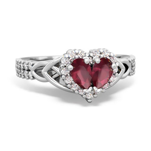 ruby-ruby keepsake engagement ring