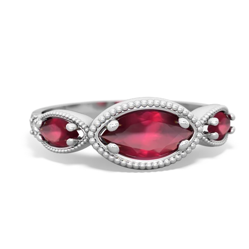 ruby-onyx milgrain marquise ring