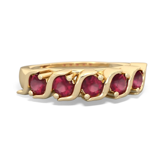 Ruby Anniversary Band Genuine Ruby ring Ring