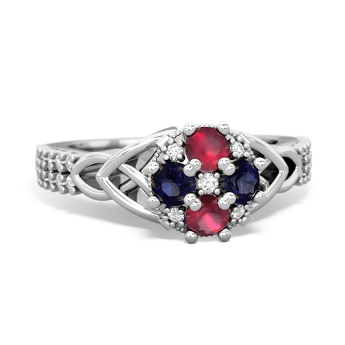 ruby-sapphire engagement ring