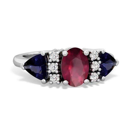 ruby-sapphire timeless ring