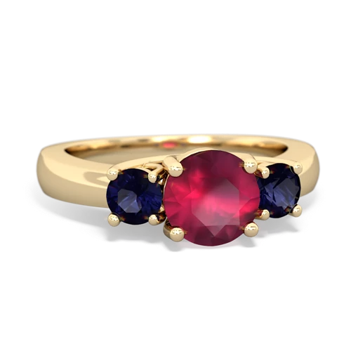 ruby-sapphire timeless ring